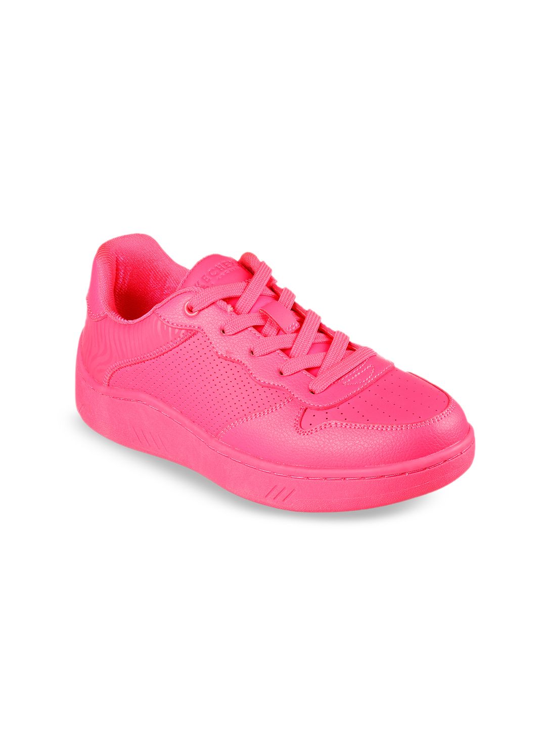 Skechers Women Pink Solid Sneakers Price in India