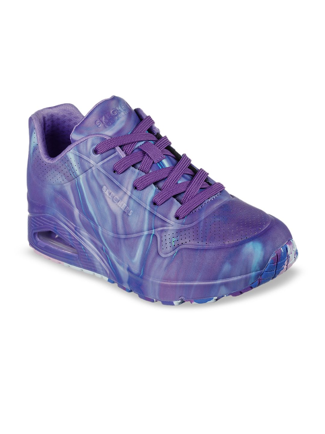 Skechers Women Purple Woven Design Sneakers Price in India