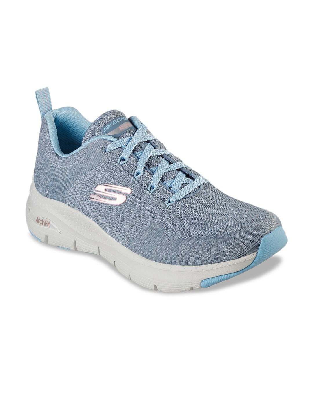 Skechers Women Grey Colourblocked Sneakers