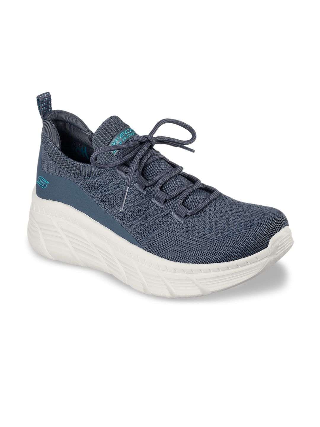 Skechers Women Grey Patterned Casual Sneakers Price in India