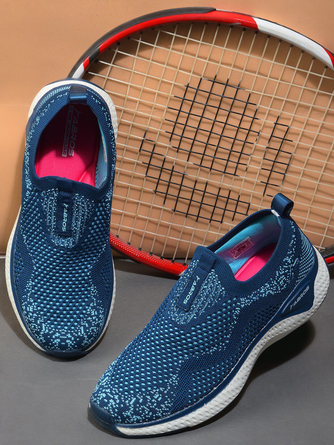 ABROS Women Teal Blue Mesh Running Shoes Price in India