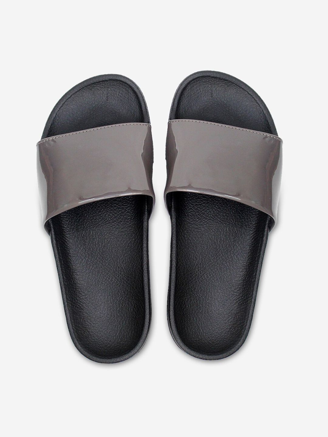 ADIVER Women Grey Sliders Price in India