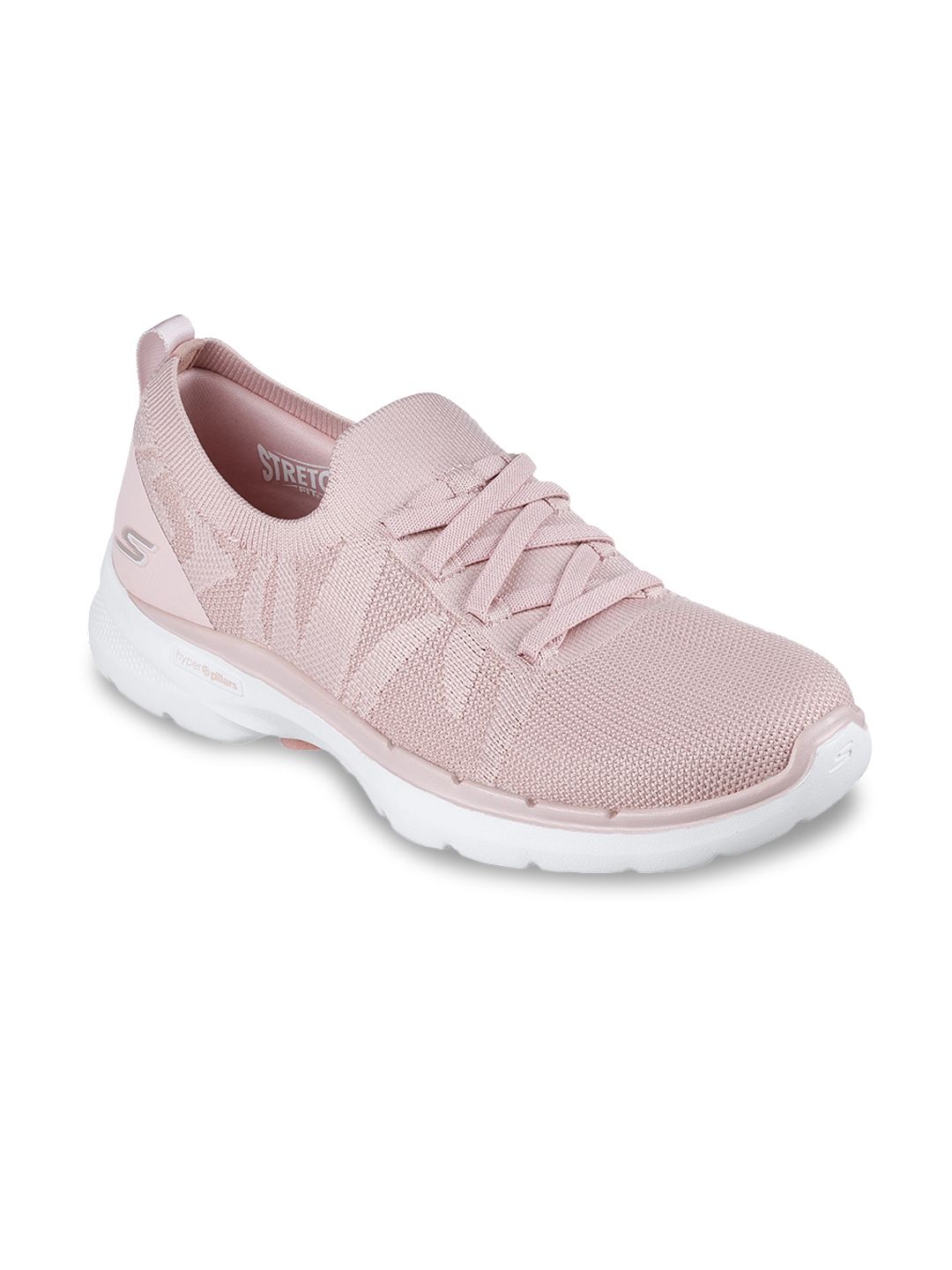 Skechers Women Pink Mesh Walking Non-Marking Shoes Price in India