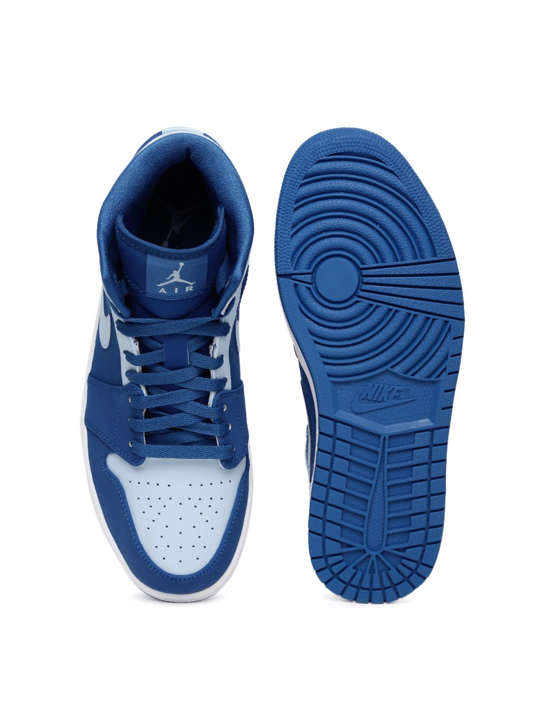 blue jordan shoes men