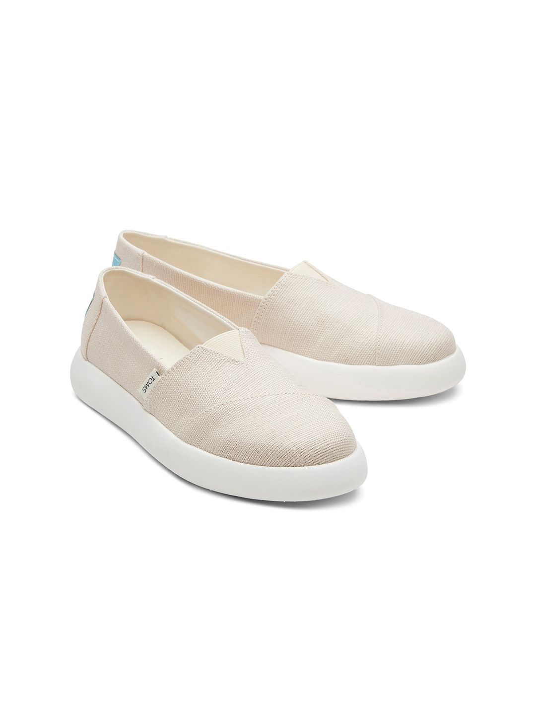 TOMS Women Beige Alpargata Mallow Heritage Canvas Slip-On Sneakers Price in India