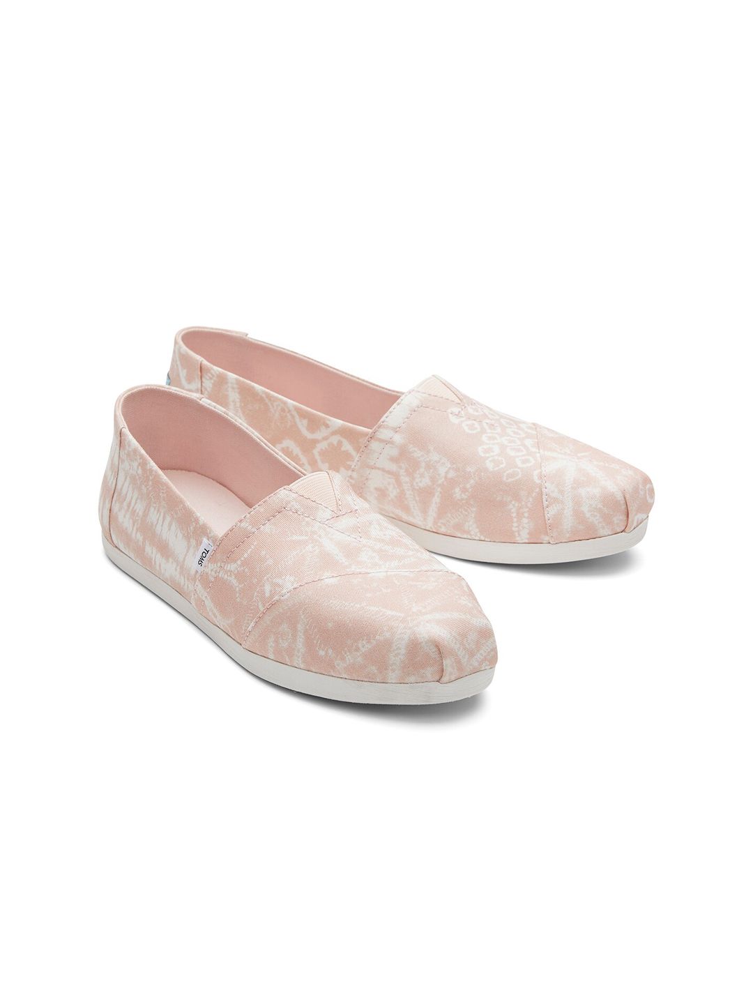 TOMS Women Pink Alpargata Cloudbound Batik Printed Slip-On Sneakers Price in India