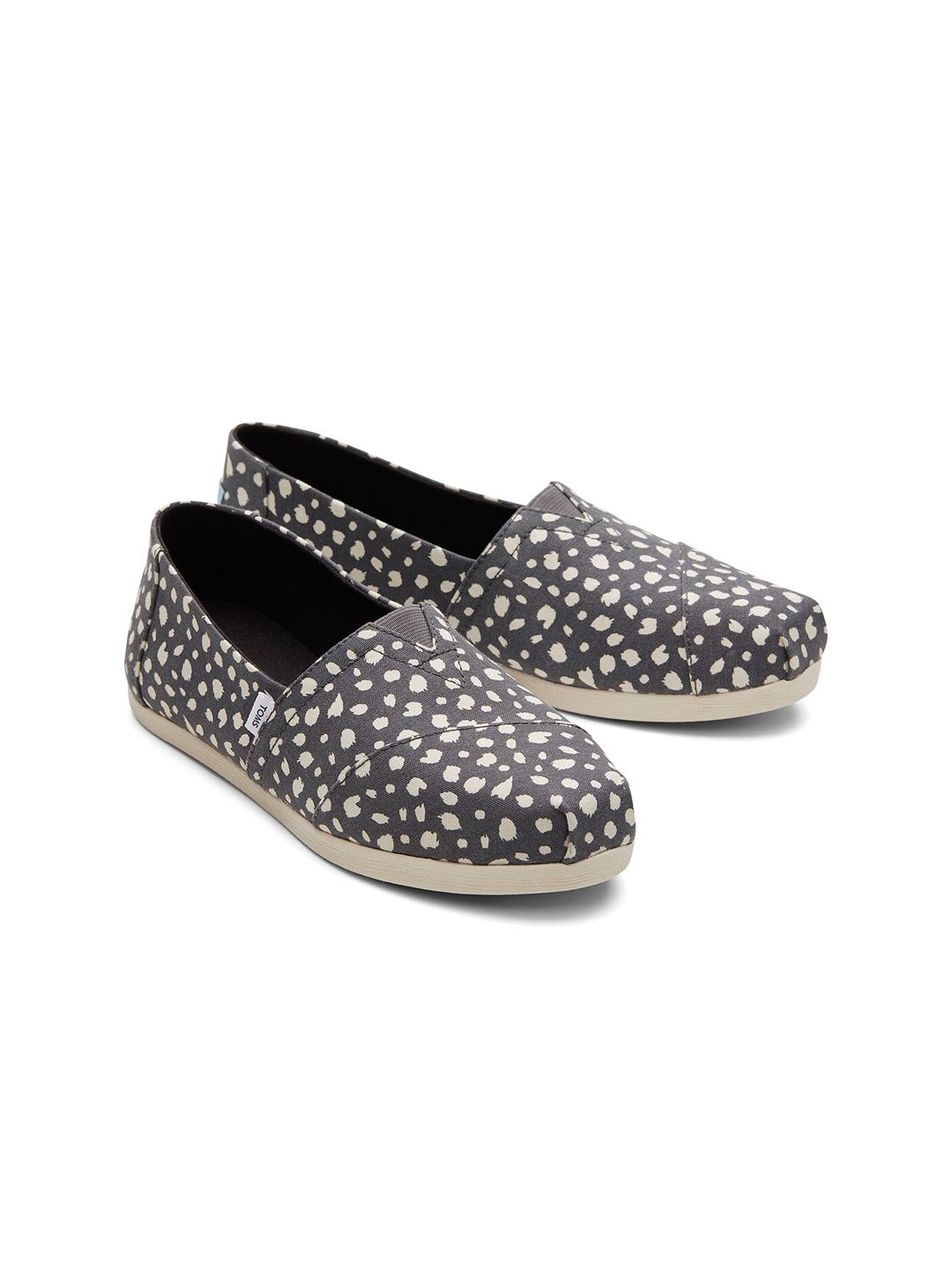 TOMS Women Grey Alpargata Cloudbound Cheetah Printed Slip-On Sneakers Price in India