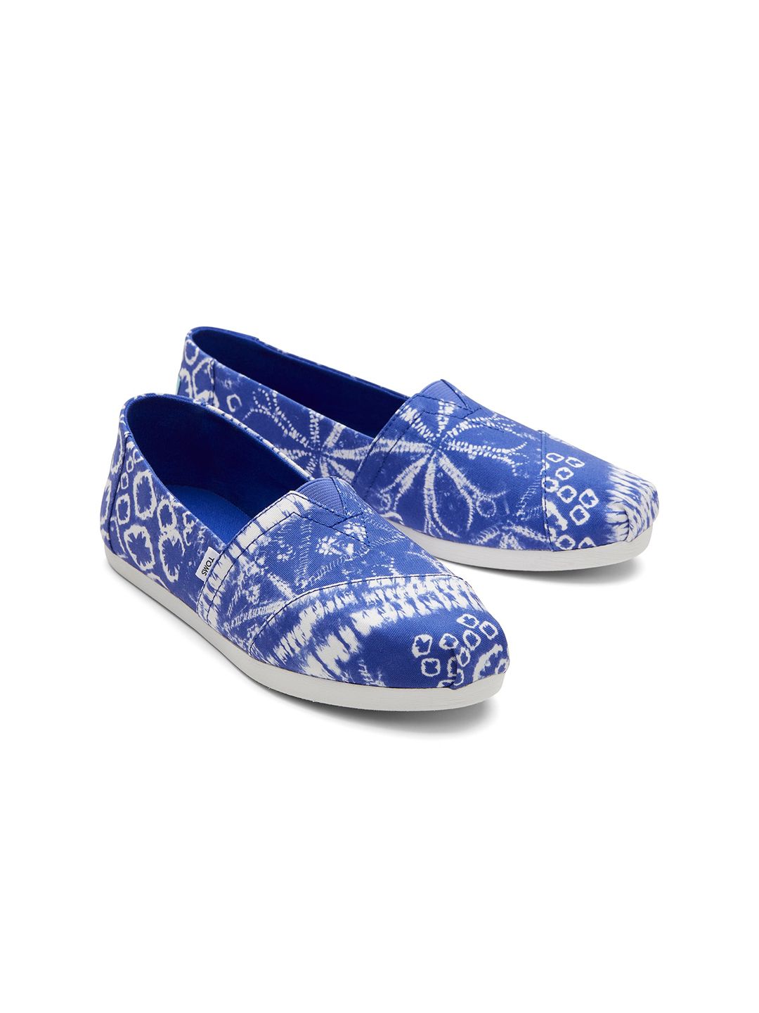 TOMS Women Blue Alpargata Cloudbound Ultramarine Batik Printed Slip-On Sneakers Price in India