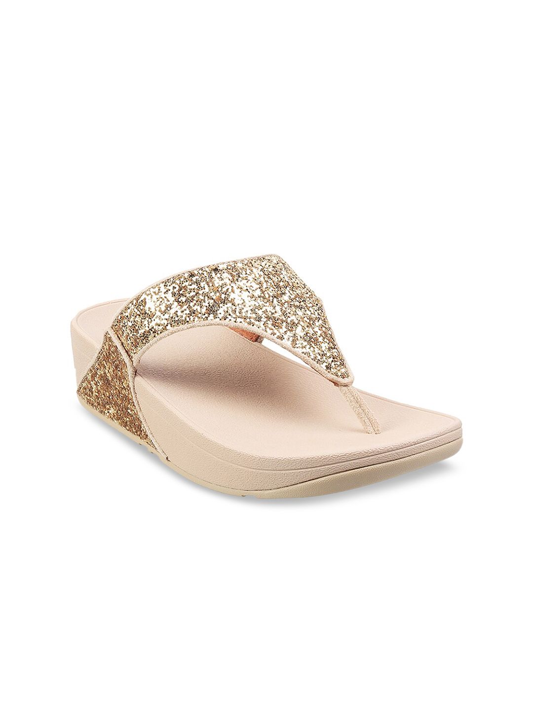 fitflop Beige Embellished Wedge Heels Price in India