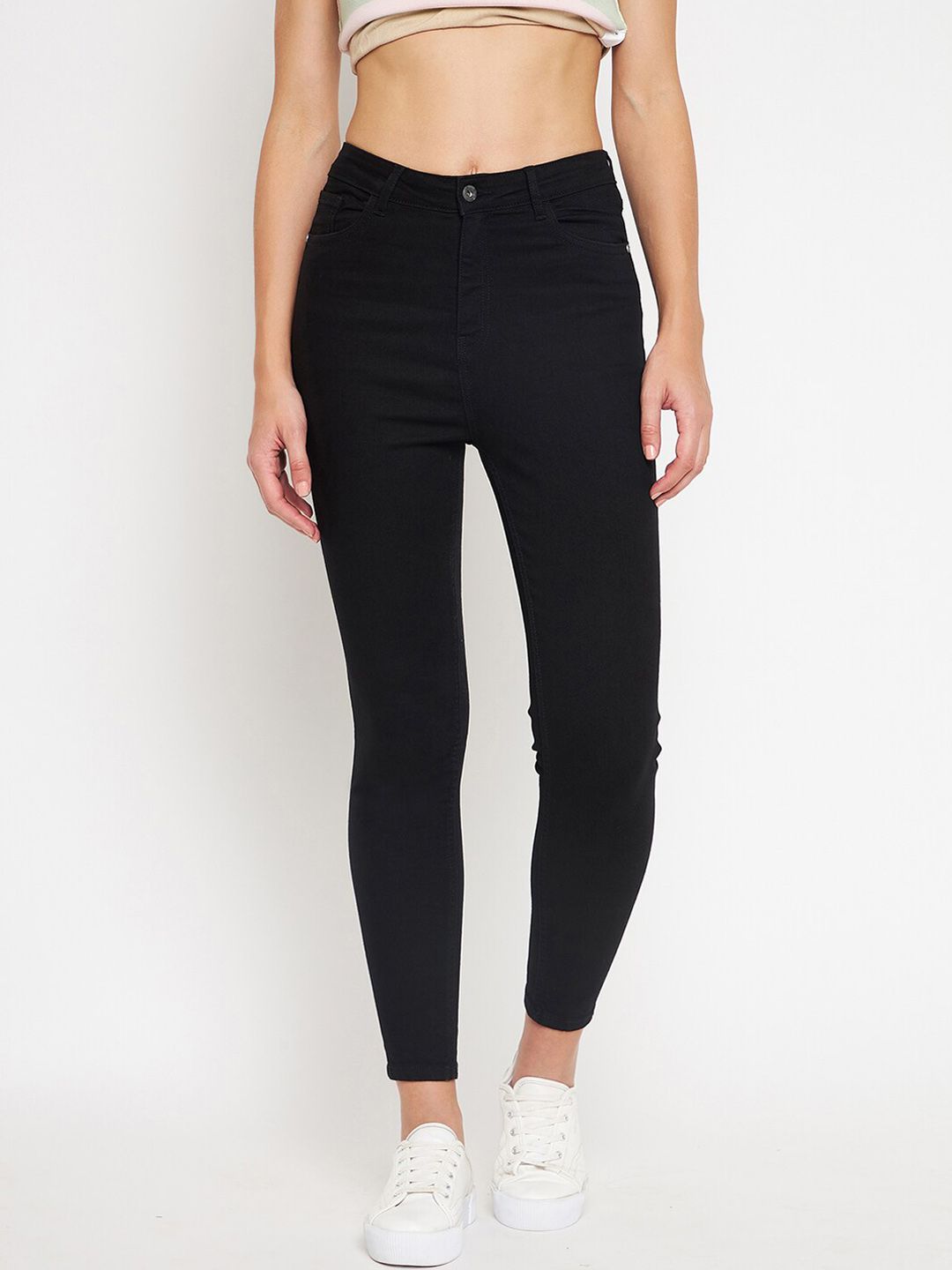 CAMLA Women Black Solid Jeans Price in India