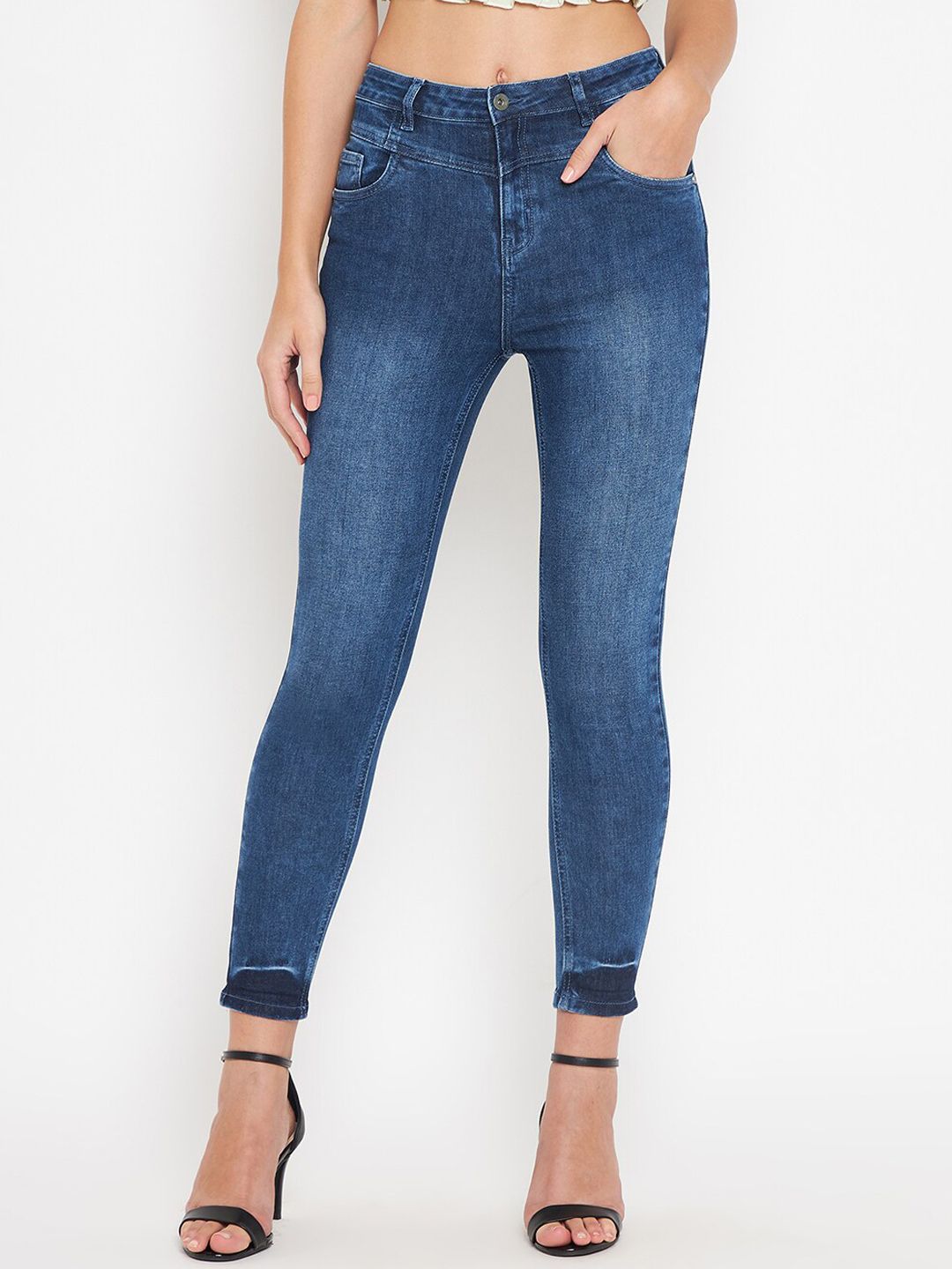 CAMLA Women Blue Light Fade Jeans Price in India