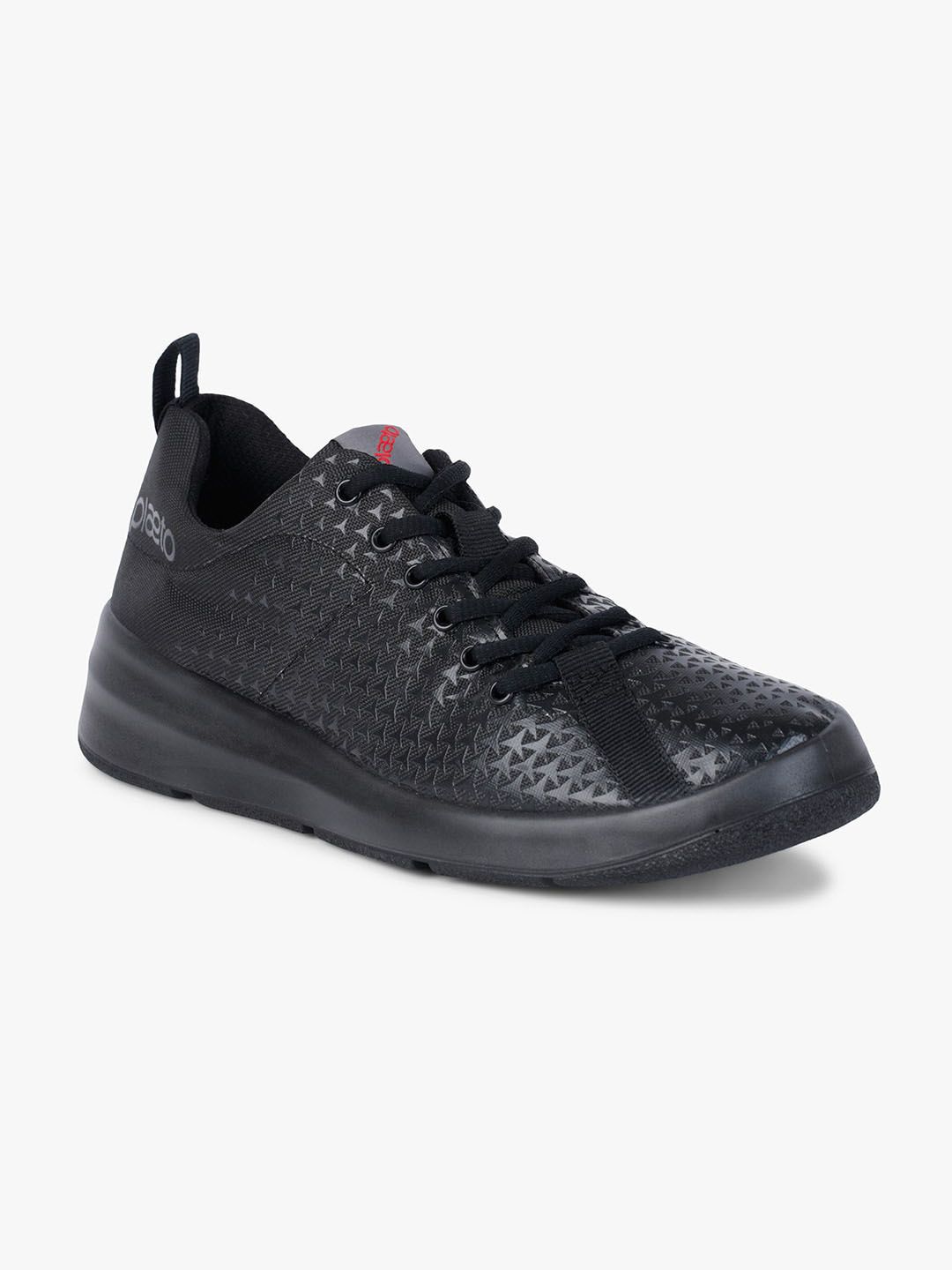 plaeto Unisex Black Woven Design Sneakers Price in India