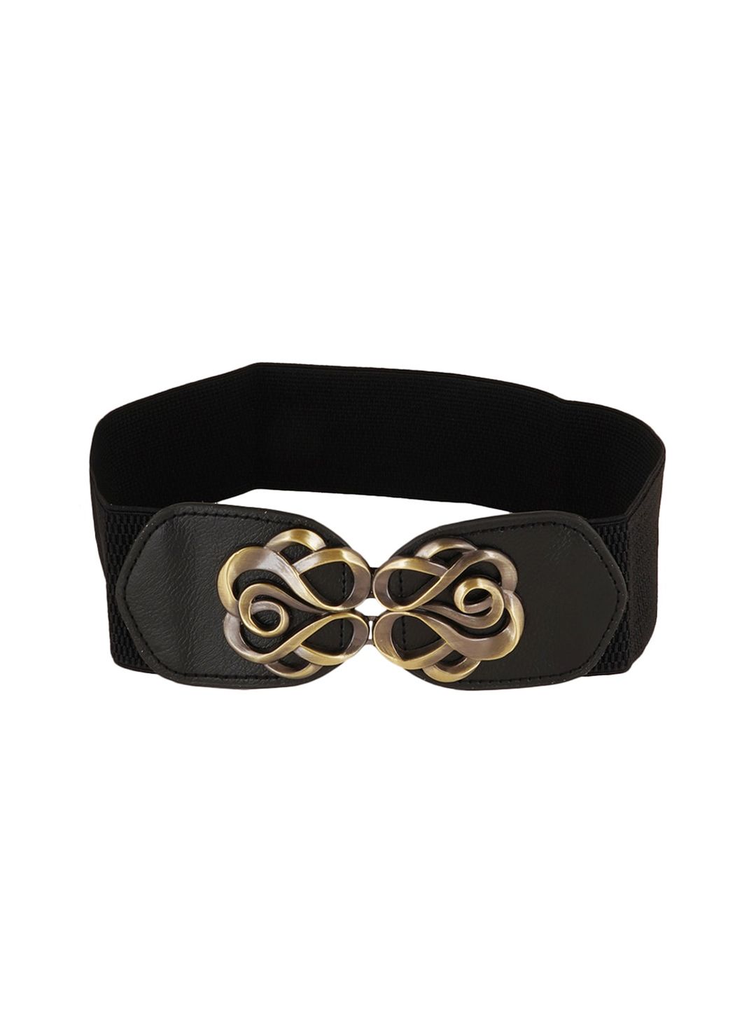 Style Shoes Women Black Elastic Belt Price in India