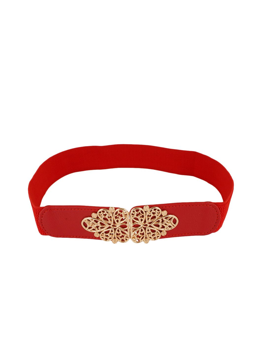 Style Shoes Women Red Elastic Belt Price in India