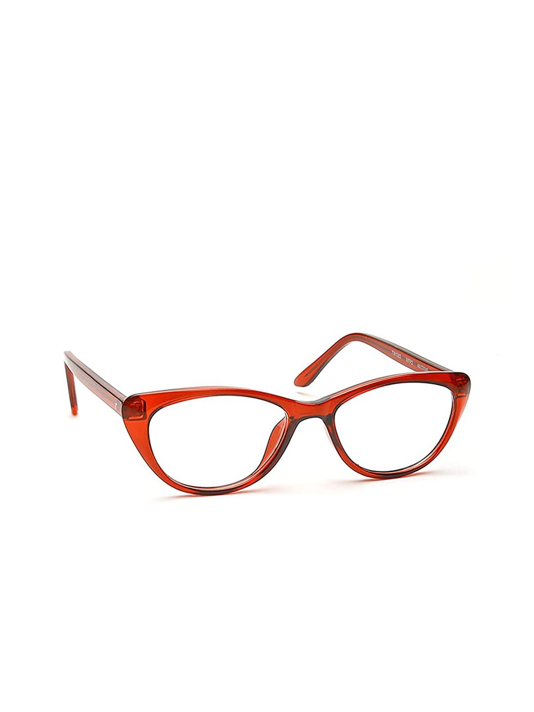 Titan Unisex Red Full Rim Cateye Frames Price in India