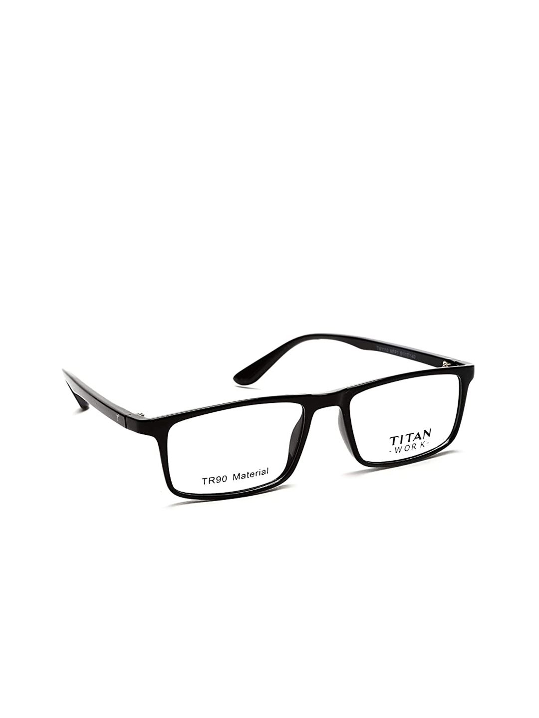 Titan Unisex Black Full Rim Rectangle Solid Frames-TW1110MFP1 Price in India