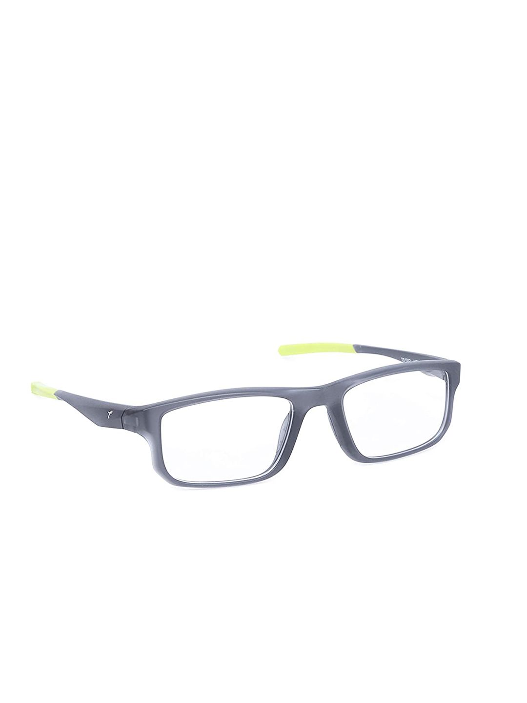 Titan Unisex Black & Yellow Full Rim Rectangle Frames TS1002MFP2 Price in India