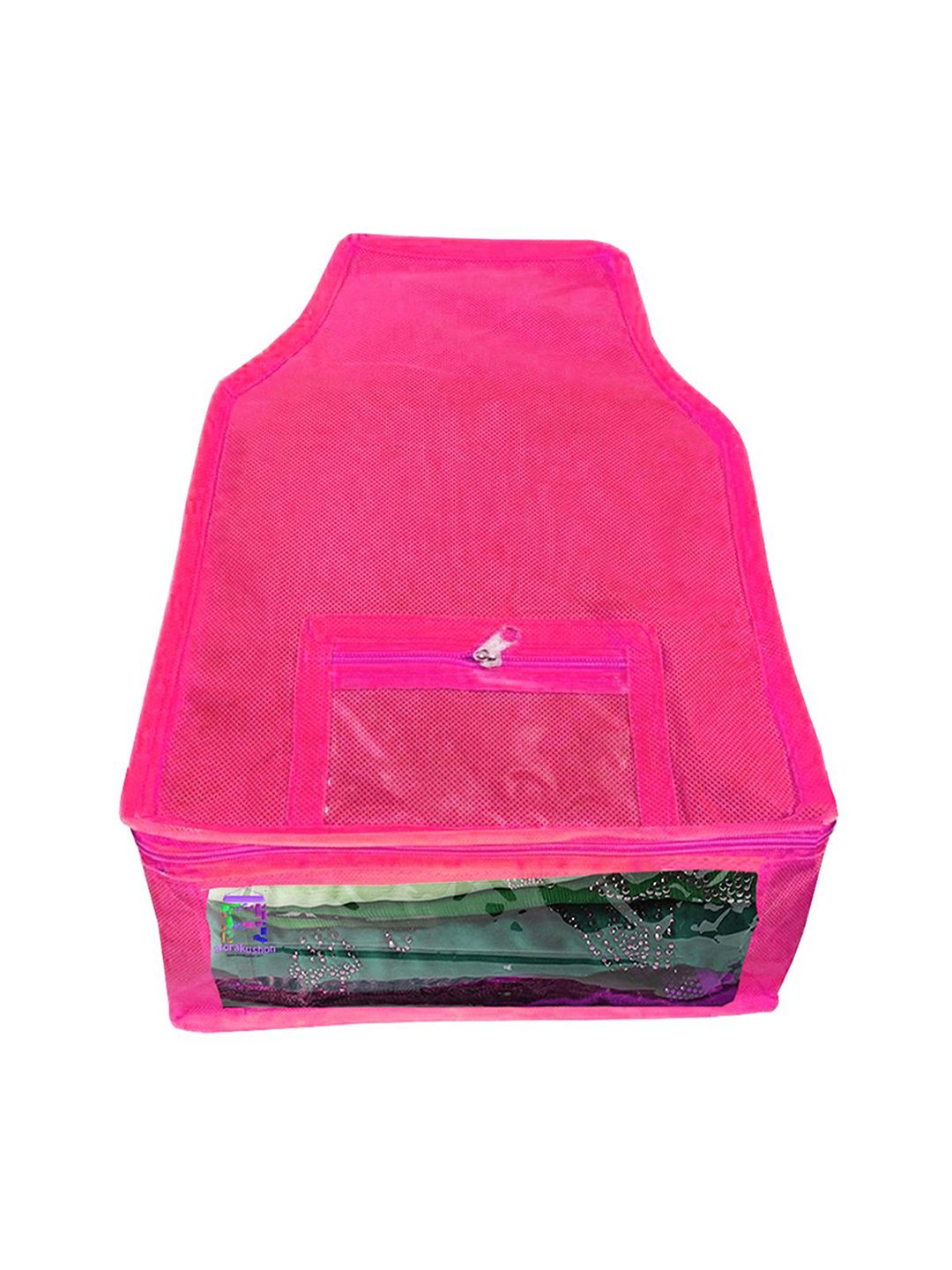 atorakushon Pink Solid Blouse Storage Bag Price in India