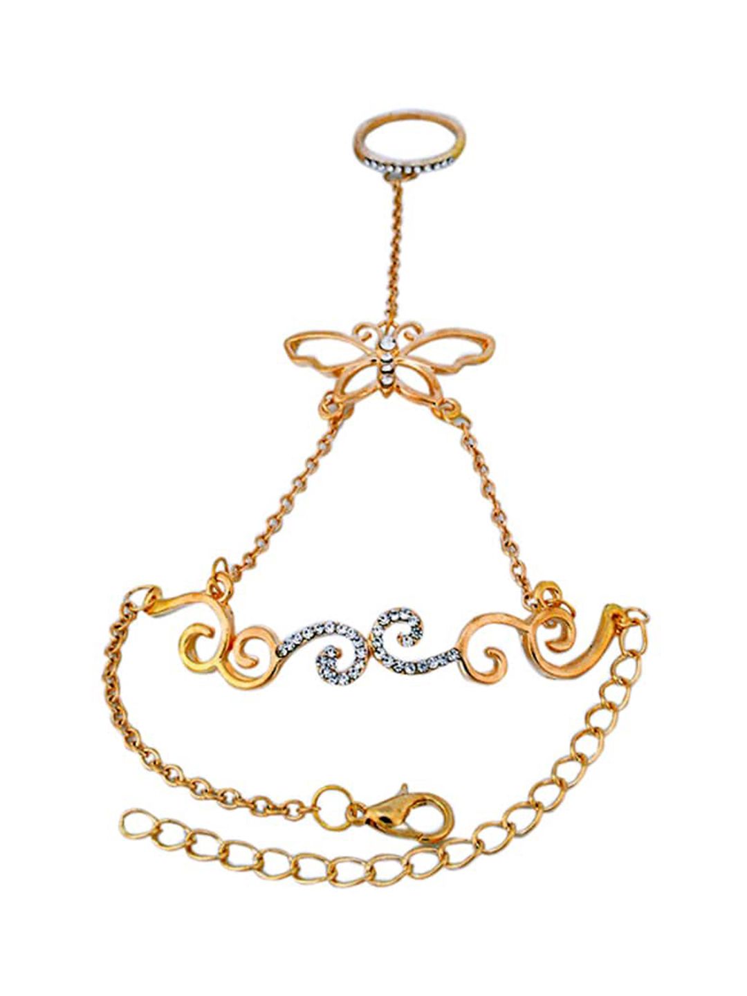 FemNmas Women Gold Bracelet Price in India