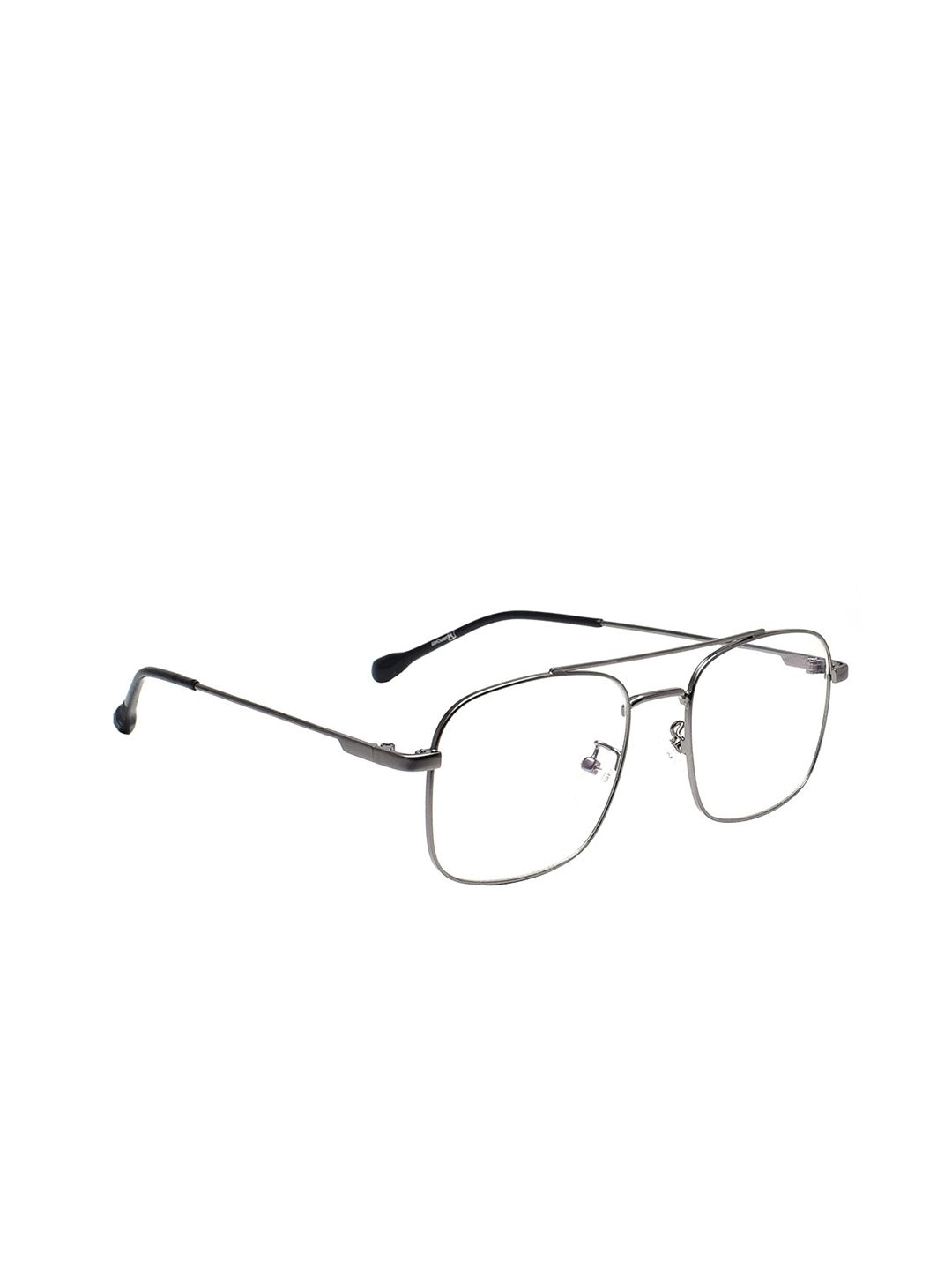Peter Jones Eyewear Unisex Black Full Rim Square Frames Computer Glasses Price in India
