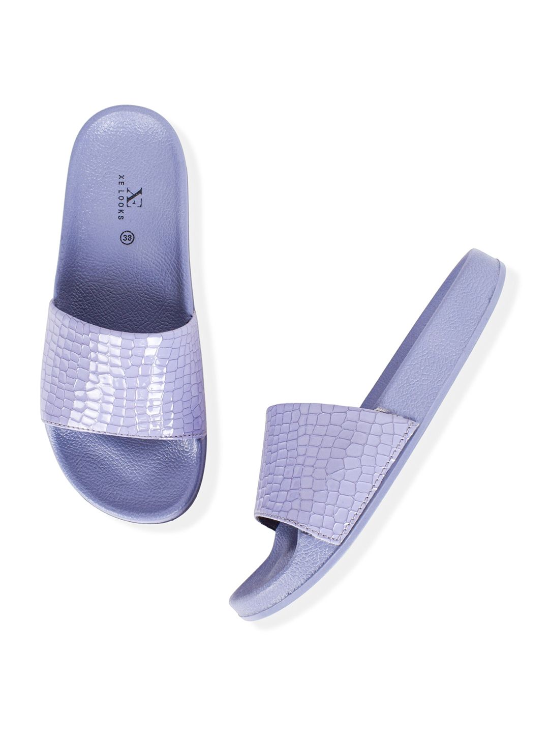 XE LOOKS Women Lavender Sliders Price in India