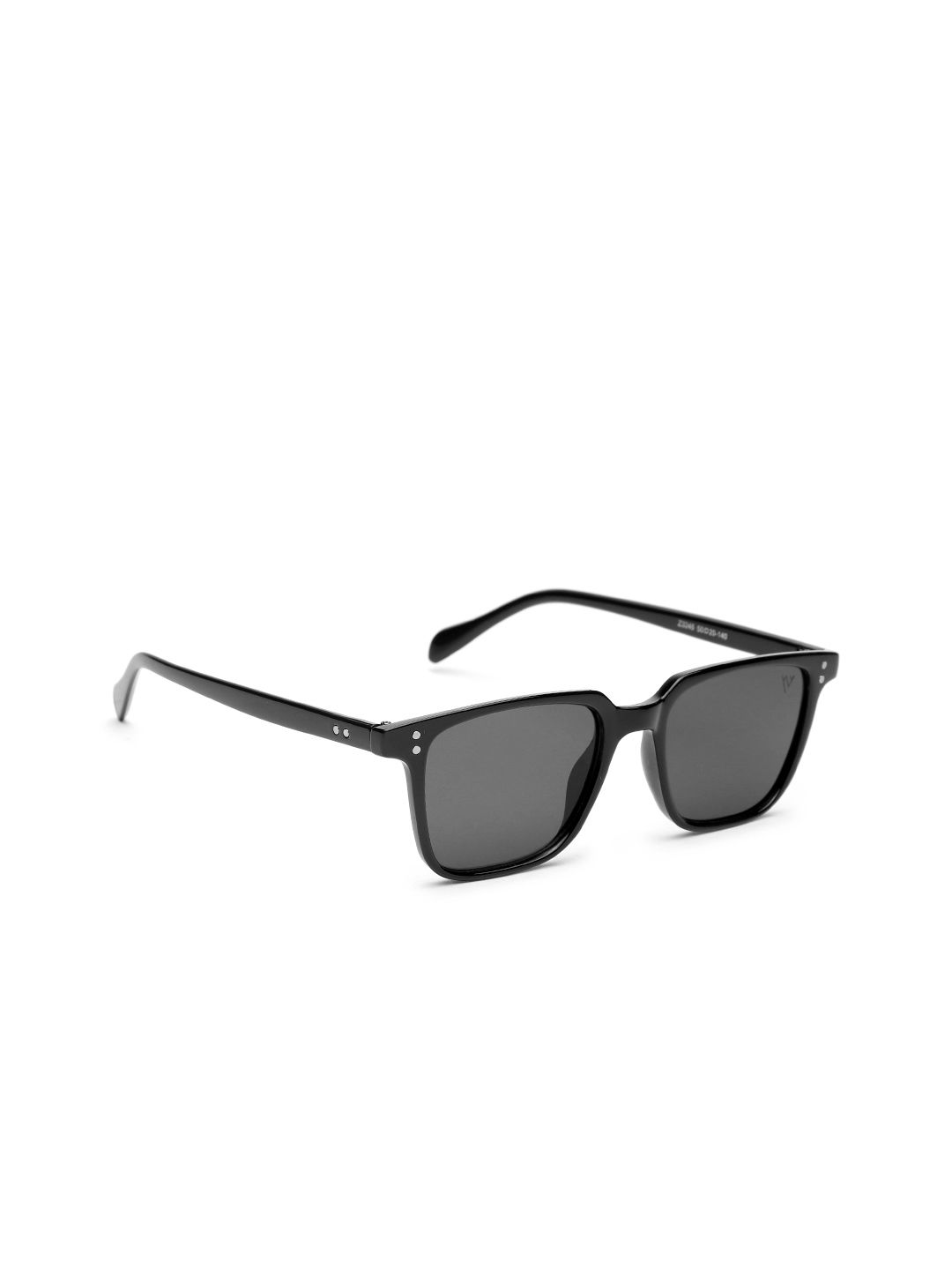 Voyage Unisex Black Lens & Black Wayfarer Sunglasses with UV Protected Lens Price in India