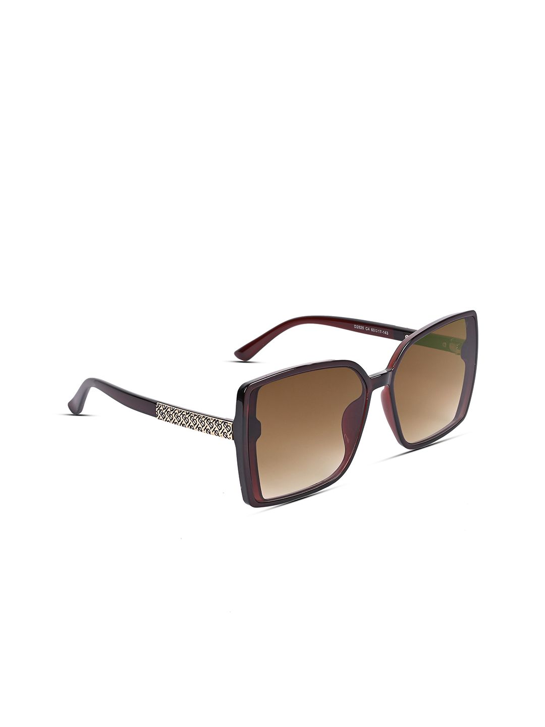 Voyage Women Brown Lens & Brown Square Sunglasses with UV Protected Lens Price in India