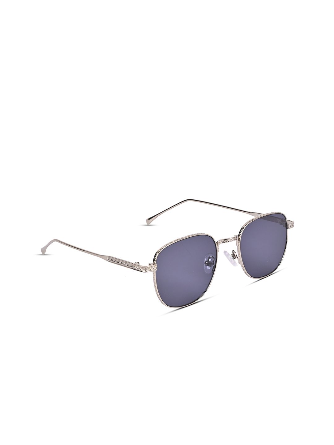 Voyage Unisex Black Lens & Silver-Toned Round Sunglasses with UV Protected Lens Price in India