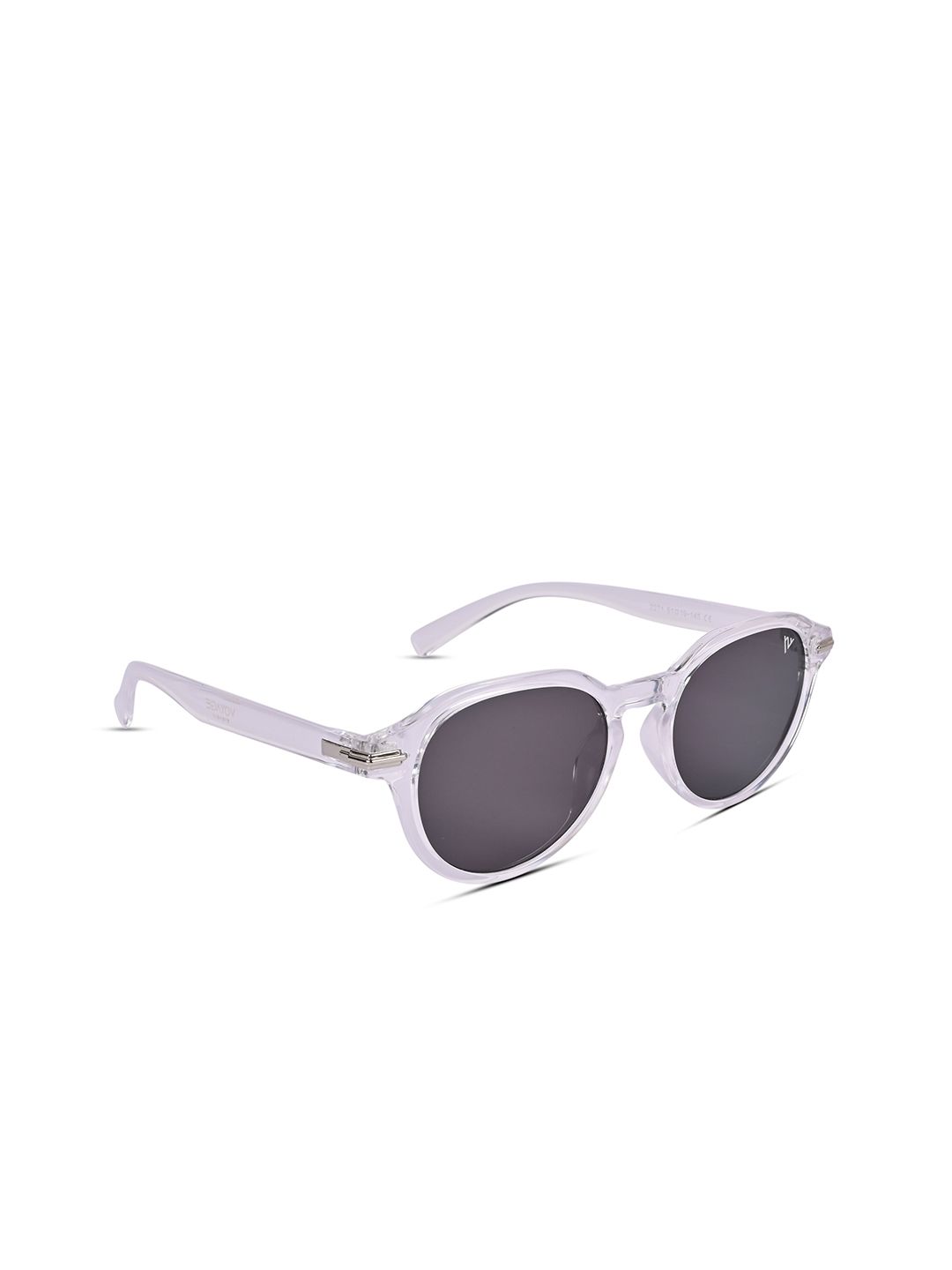 Voyage Unisex Black Lens & Silver-Toned Round Sunglasses with UV Protected Lens Price in India