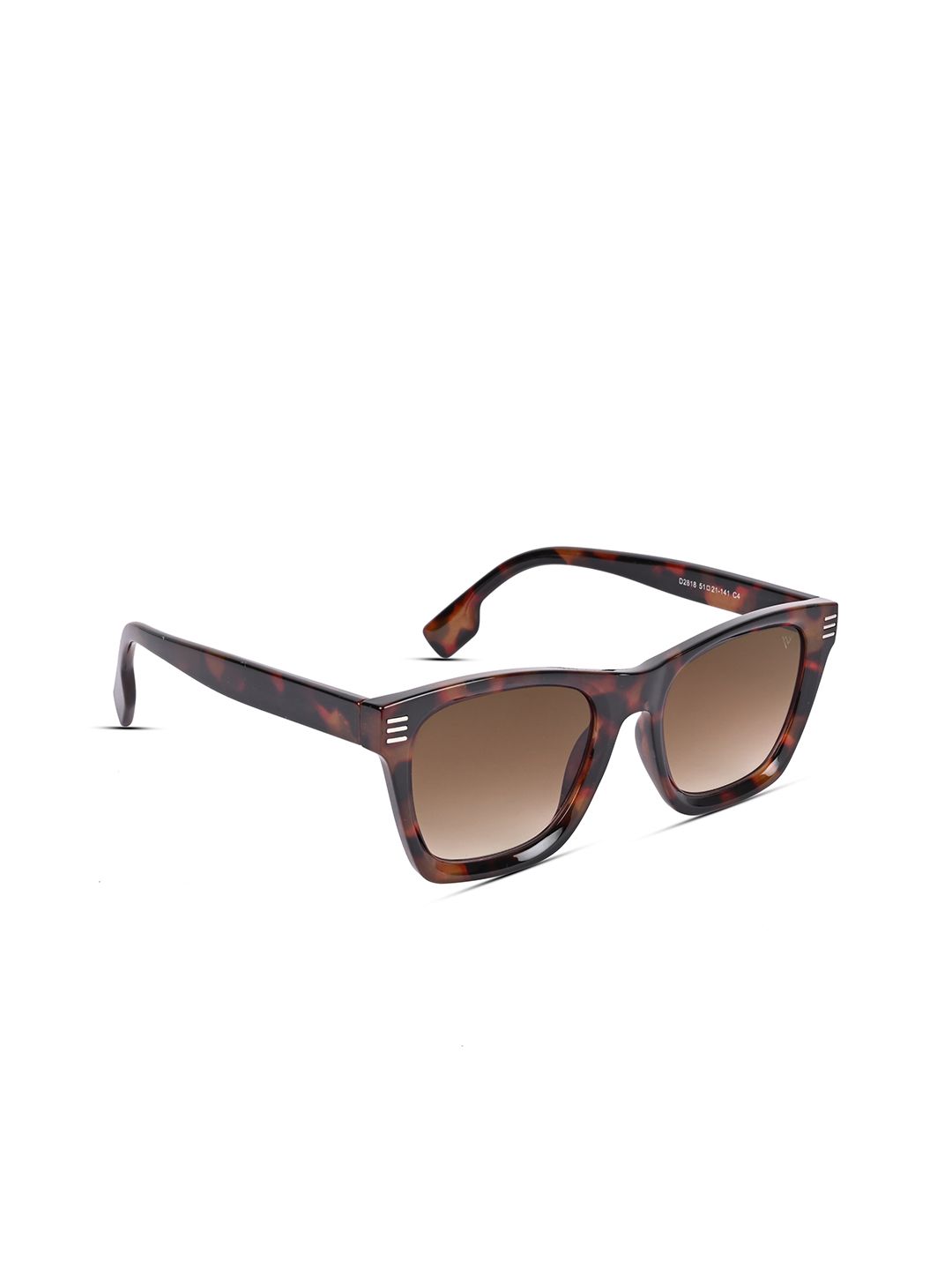 Voyage Unisex Brown Lens & Brown Wayfarer Sunglasses with UV Protected Lens Price in India