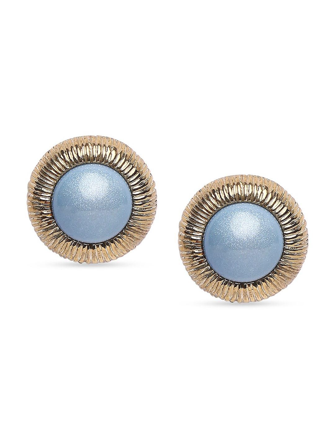SATCHEL Blue Contemporary Studs Earrings Price in India
