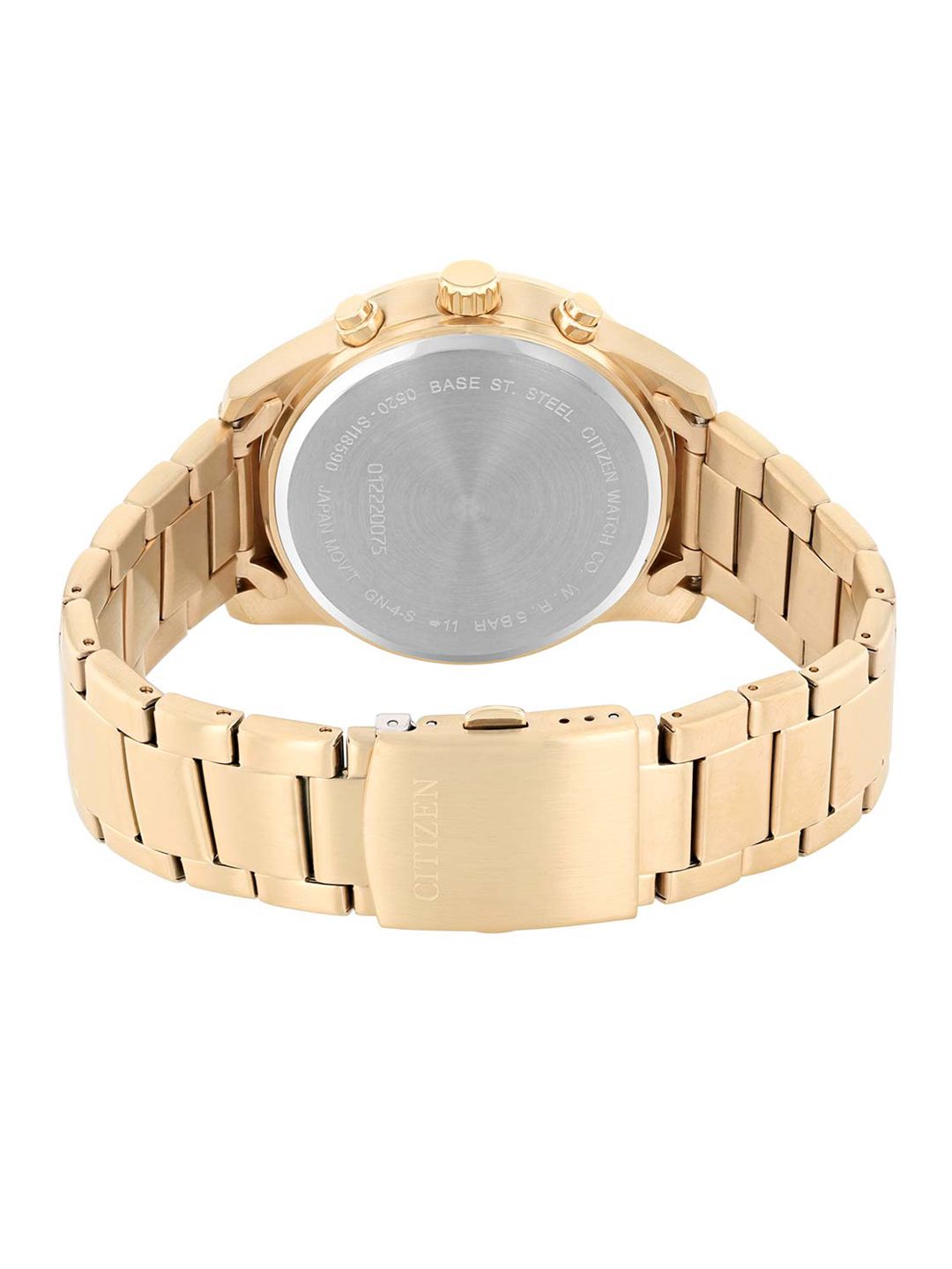 Buy Citizen Men Blue Dial & Rose Gold Toned Stainless Steel