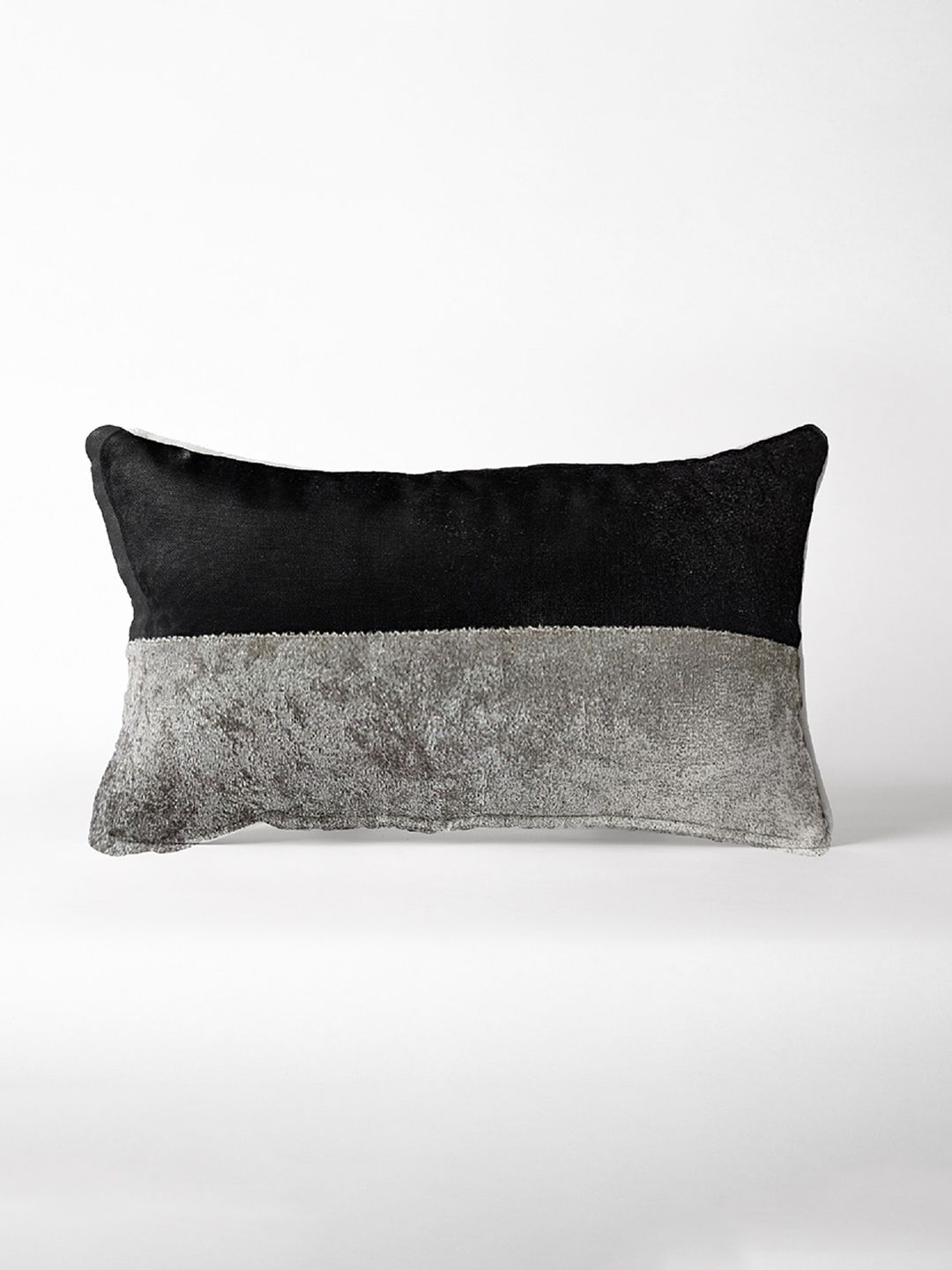 Pum Pum Black Black Grey Velvet Pillow Price in India