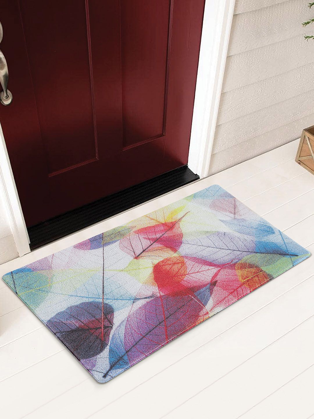 OBSESSIONS Red & Blue PVC Doormats Price in India