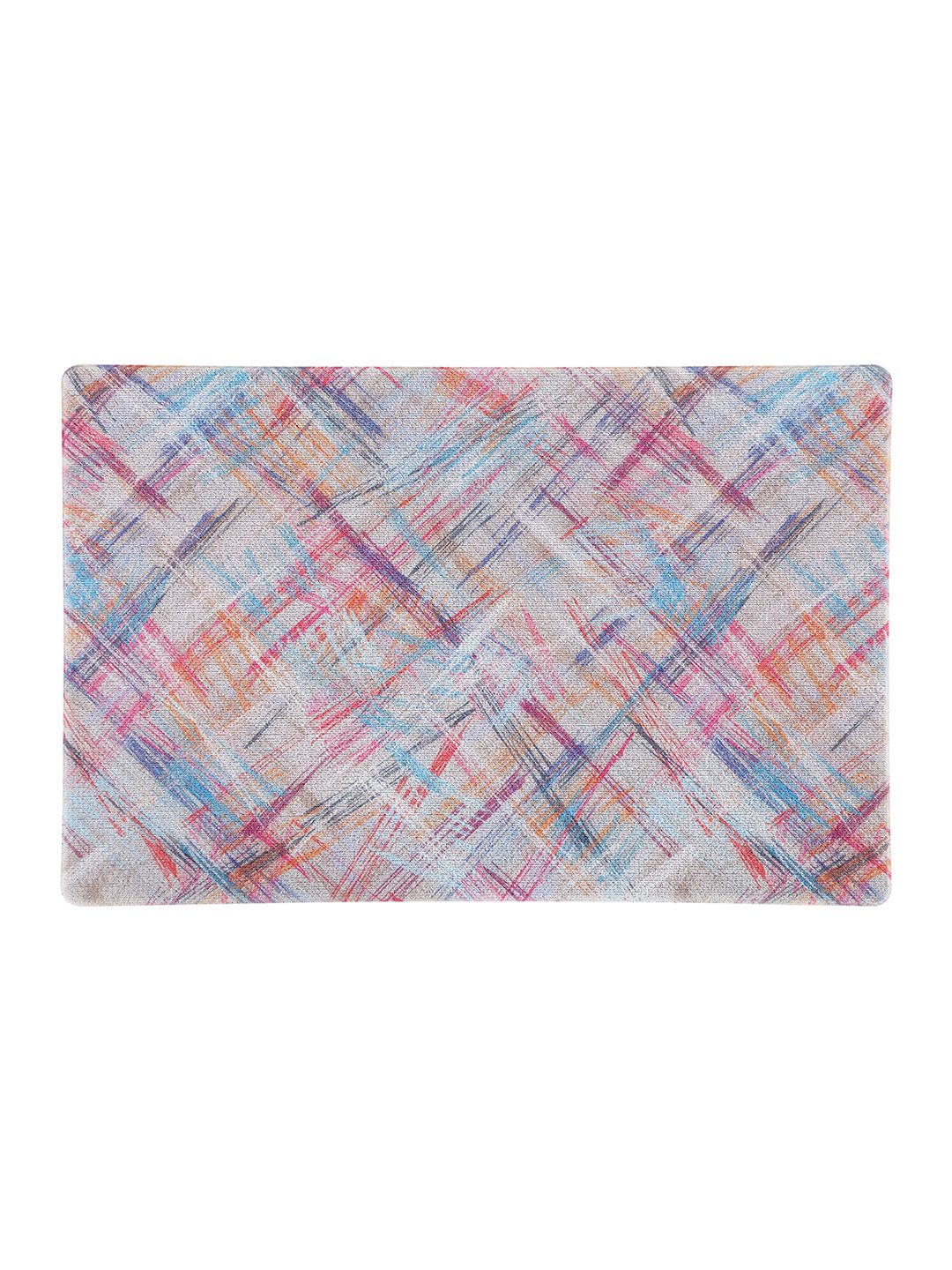 OBSESSIONS Blue & Pink Outdoor Doormats Price in India