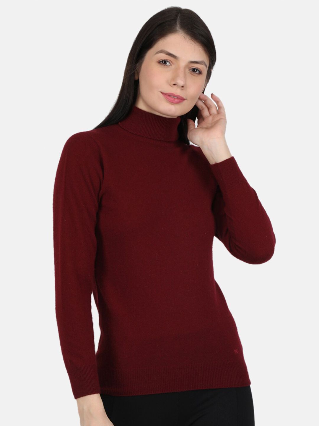 Monte Carlo Women Maroon Pullover Price in India