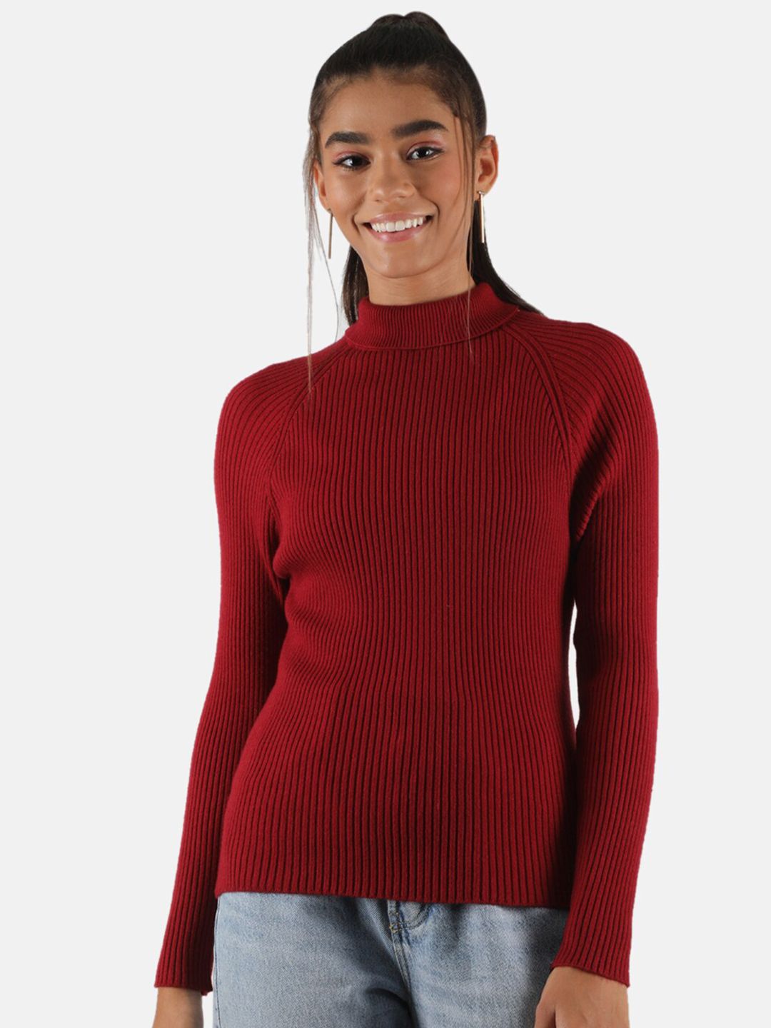 Monte Carlo Women Maroon Pullover Price in India