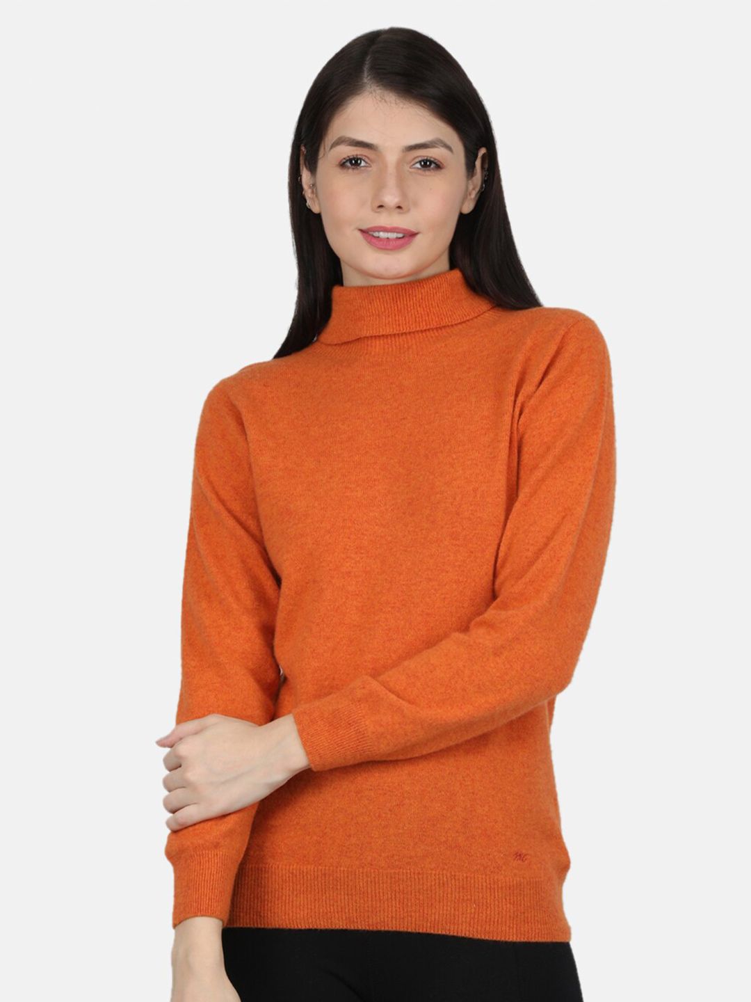 Monte Carlo Women Orange Pullover Price in India