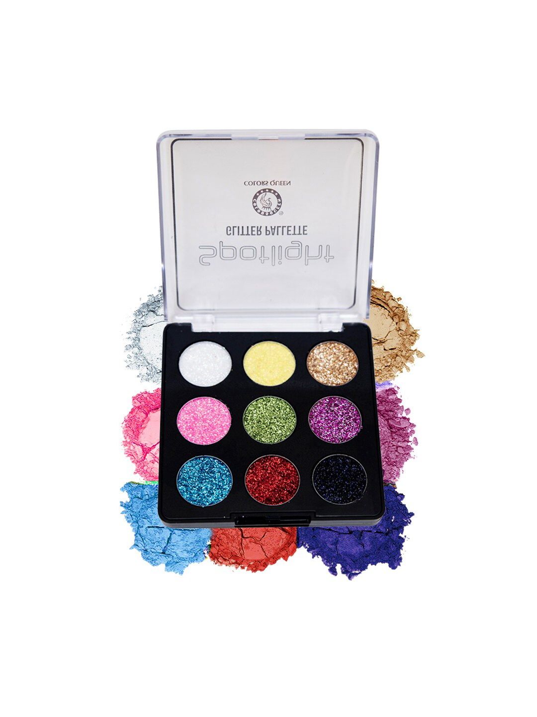 Colors Queen Spotlight Glitter Eyeshadow Palette -14g Price in India