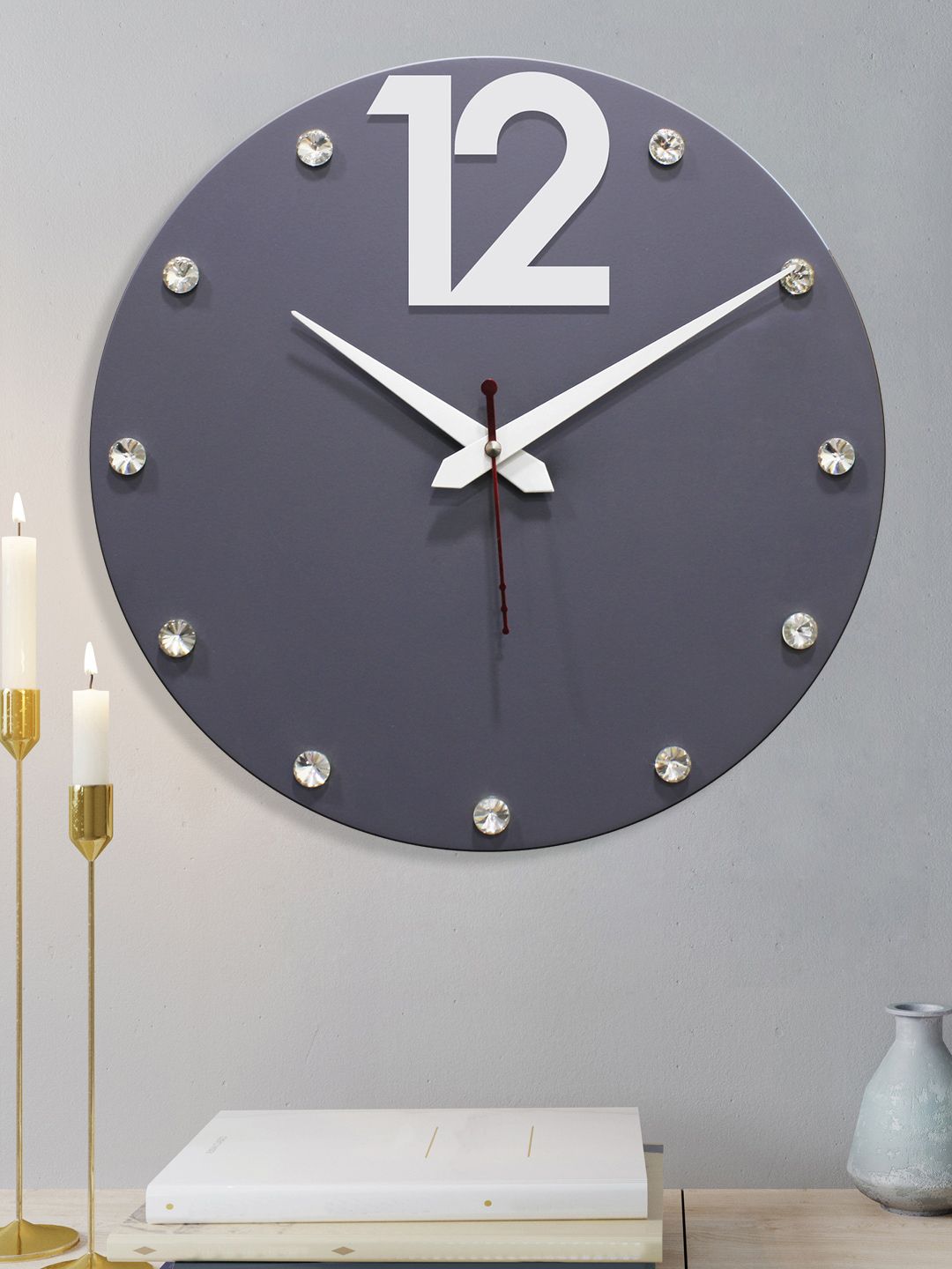 RANDOM Unisex Grey Clocks Price in India