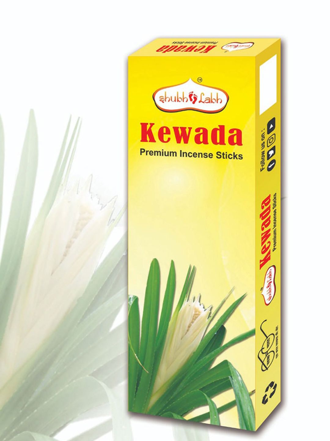 Shubh Labh Set of 12 Black Royal Kewada Fragrances Incense Sticks Price in India