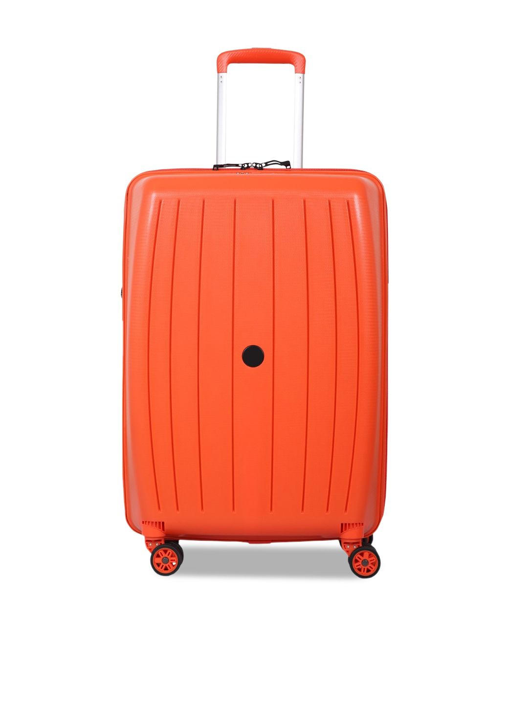 Polo Class Orange Solid Cabin-Size Trolley Bag Price in India