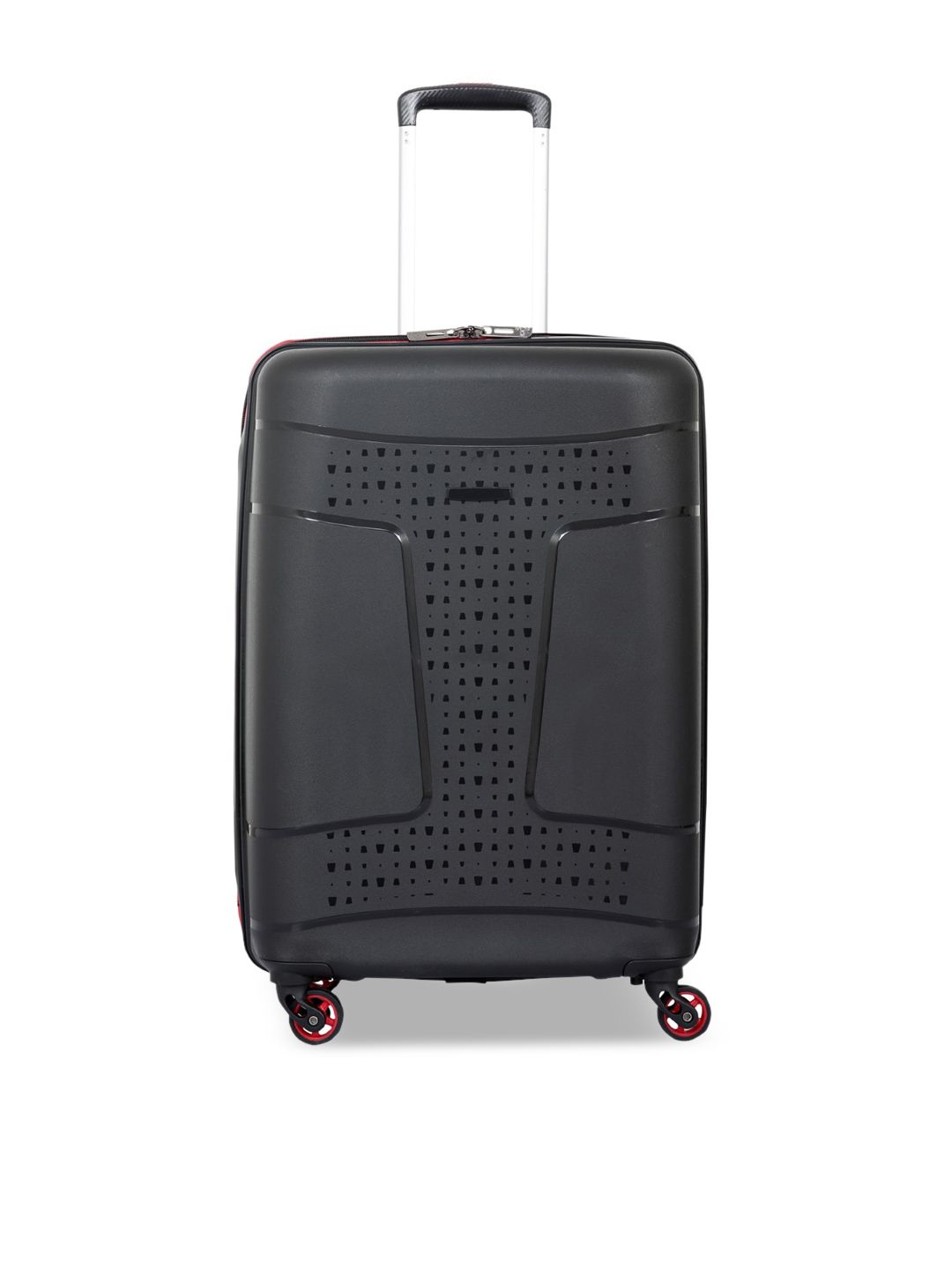 Polo Class Black Textured Hard Case Cabin 28 Inch Trolley Bag Price in India
