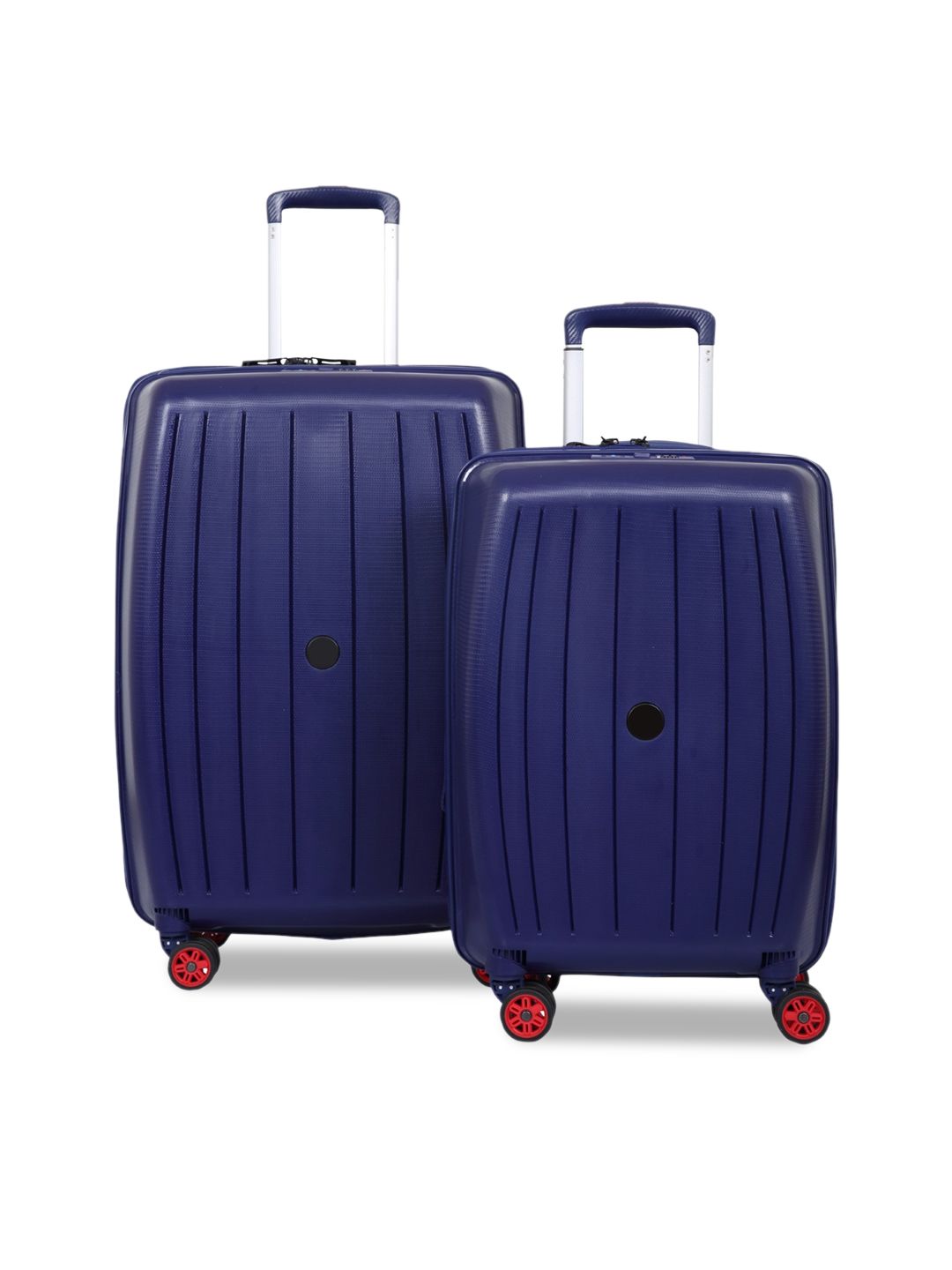 Polo Class Set Of 2 Purple Textured Hard Sided Trolley Bags Price in India