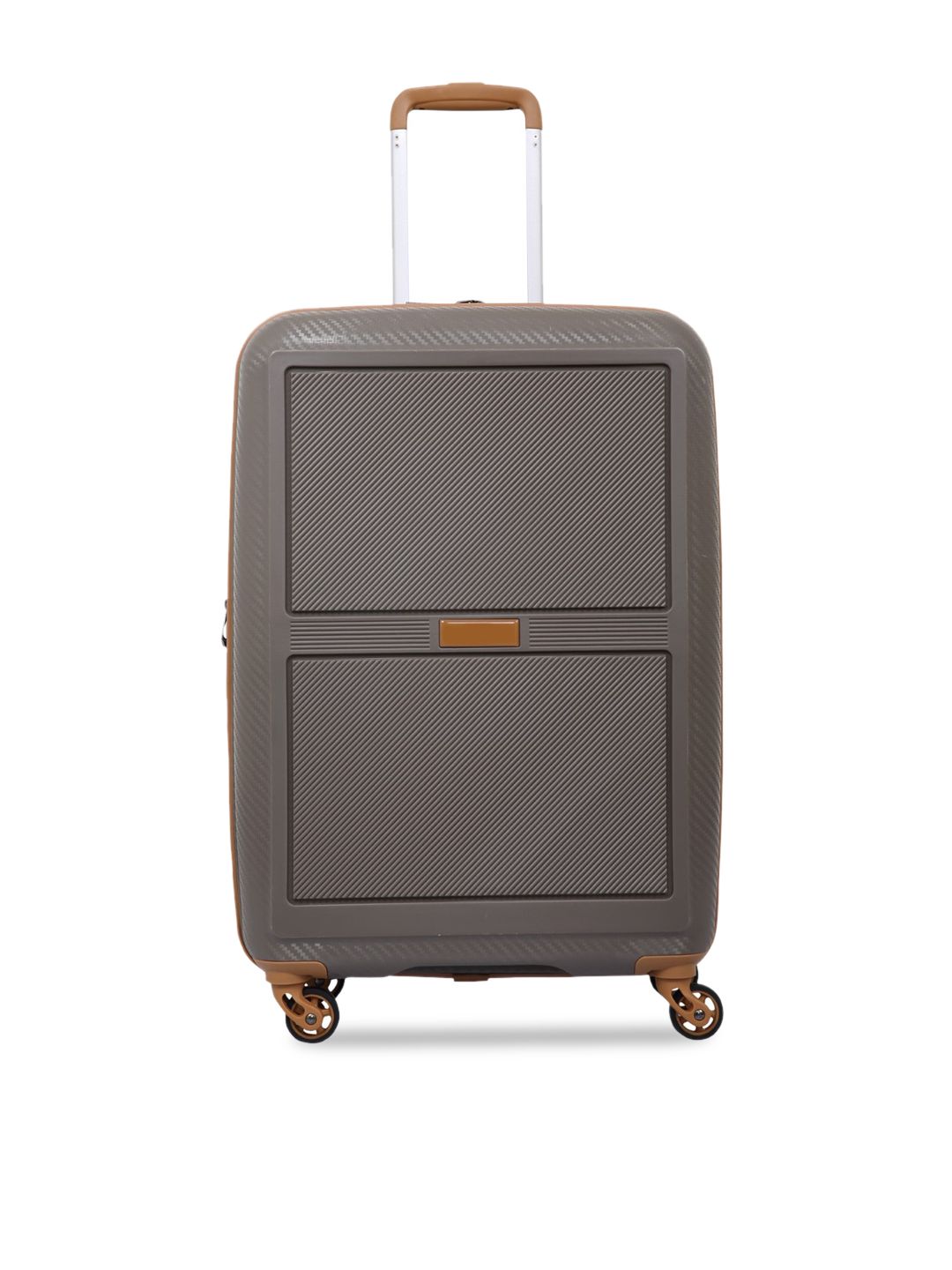 Polo Class Brown Solid Hard Sided Scan Cabin Trolley Bag Price in India