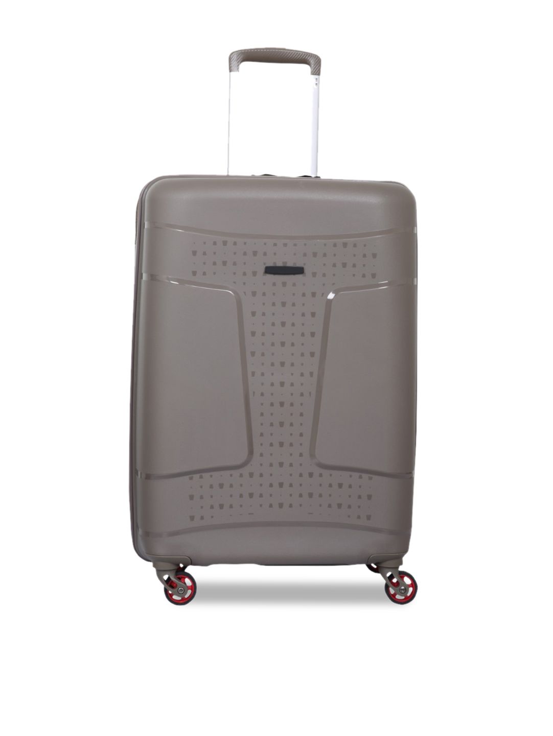 Polo Class Grey Textured Hard-Sided Trolley Bag Price in India