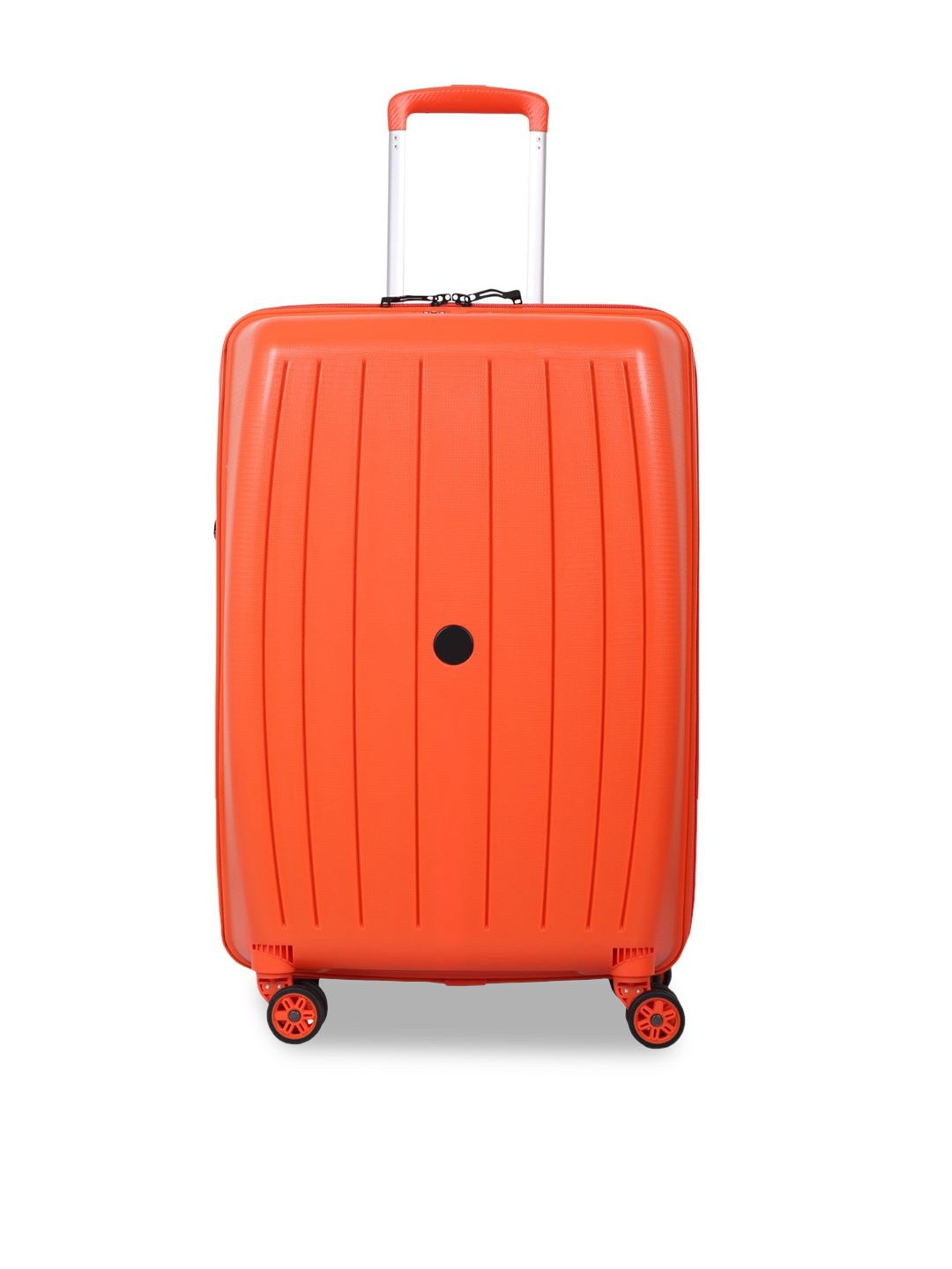 Polo Class Orange Striped Hard Sided Scan Cabin Trolley Bag Price in India