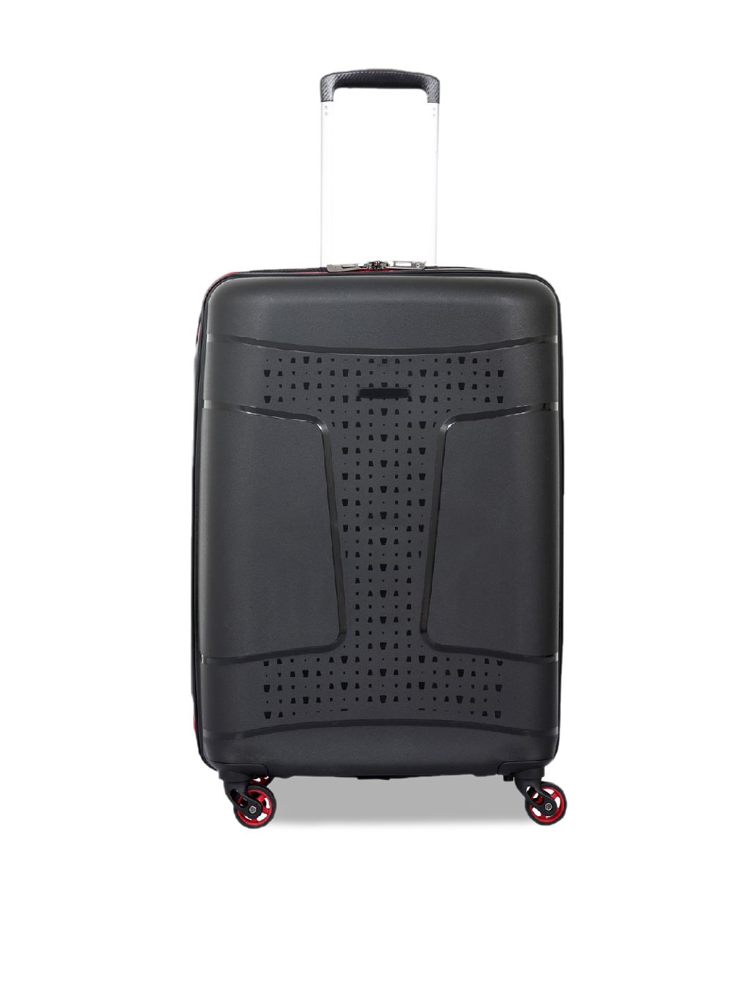 Polo Class Black Solid Polypropylene Scan Cabin Trolley Bag Price in India