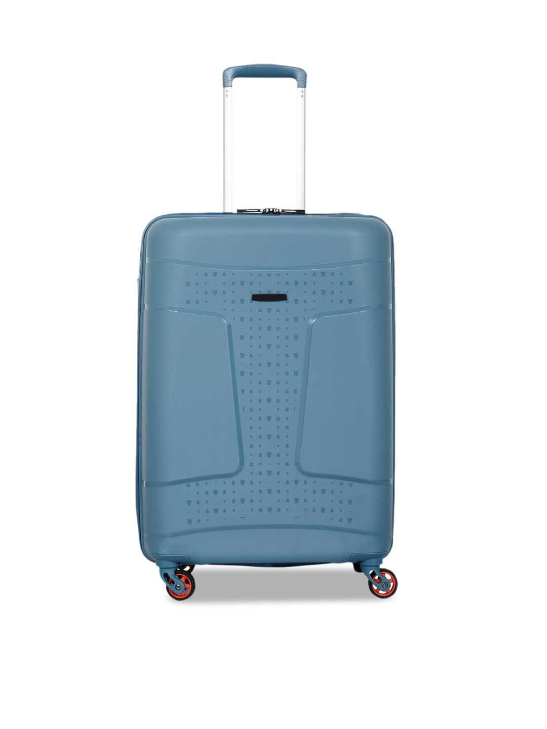Polo Class Blue Solid Hard-Sided Trolley Suitcase Price in India