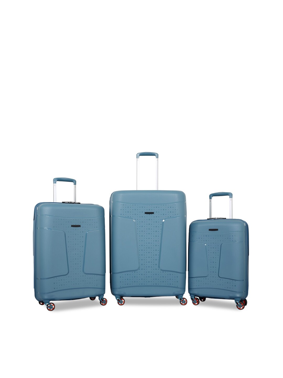 Polo Class Set of 3 Blue Trolley Bag Price in India